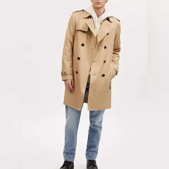 Coach Men's Trench Coat size S NWT provides free Coach gift box